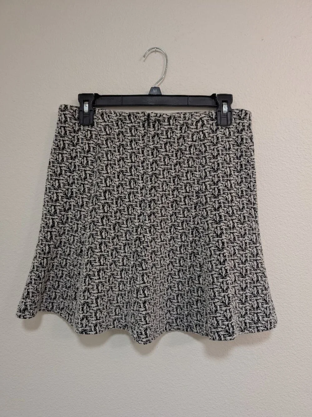 Banana Republic Textured Black and White Mini Skirt